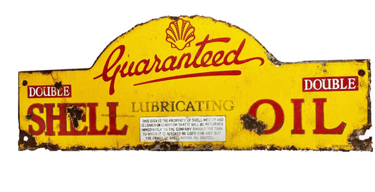 Restoring antique enamel signs