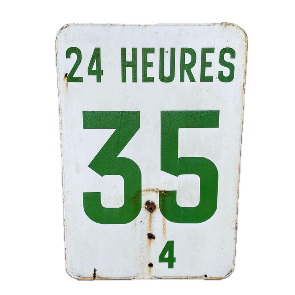 BP 24 Heures Le Mans Carpark Enamel Sign