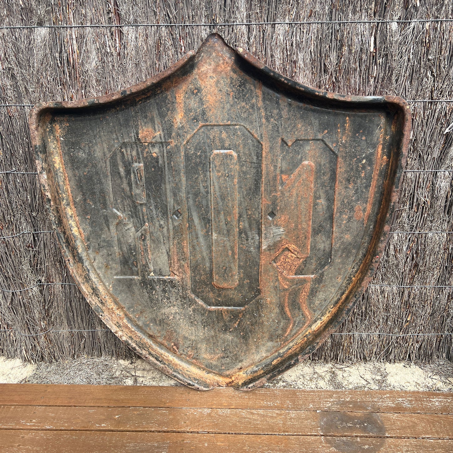 COR Shield Enamel Sign