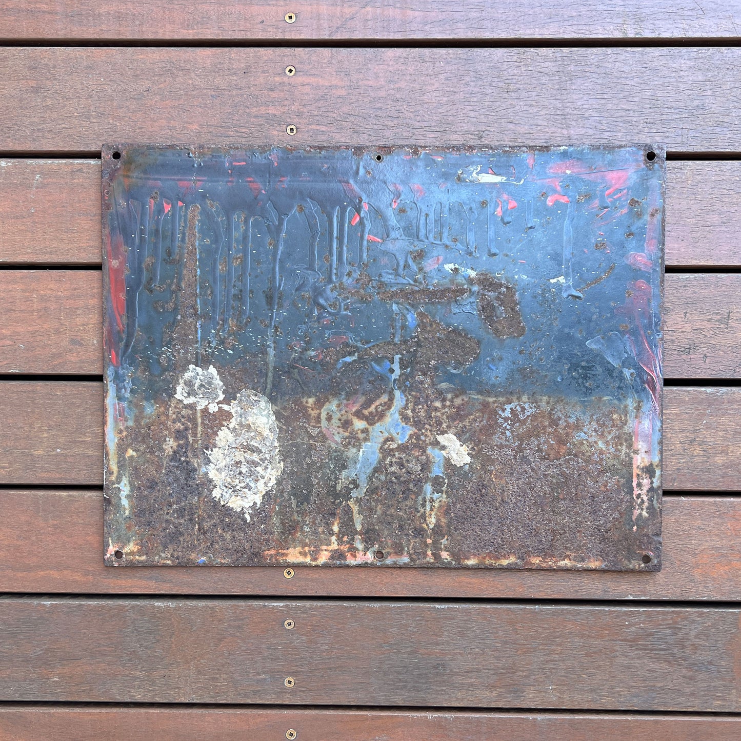 Texaco Motor Oil Enamel Sign - Perfect Lubrication Leaves no Carbon.