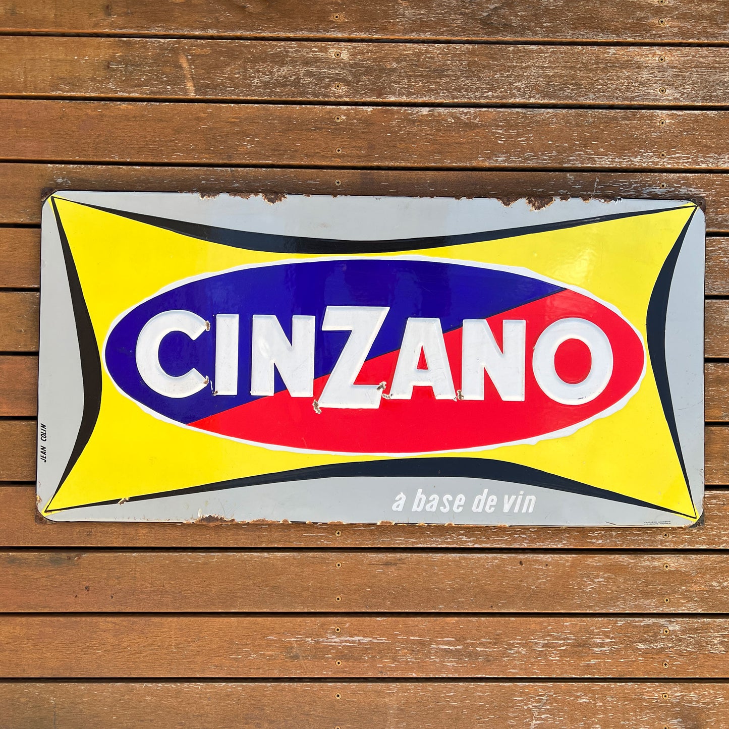 Cinzano à base de vin Enamel Sign