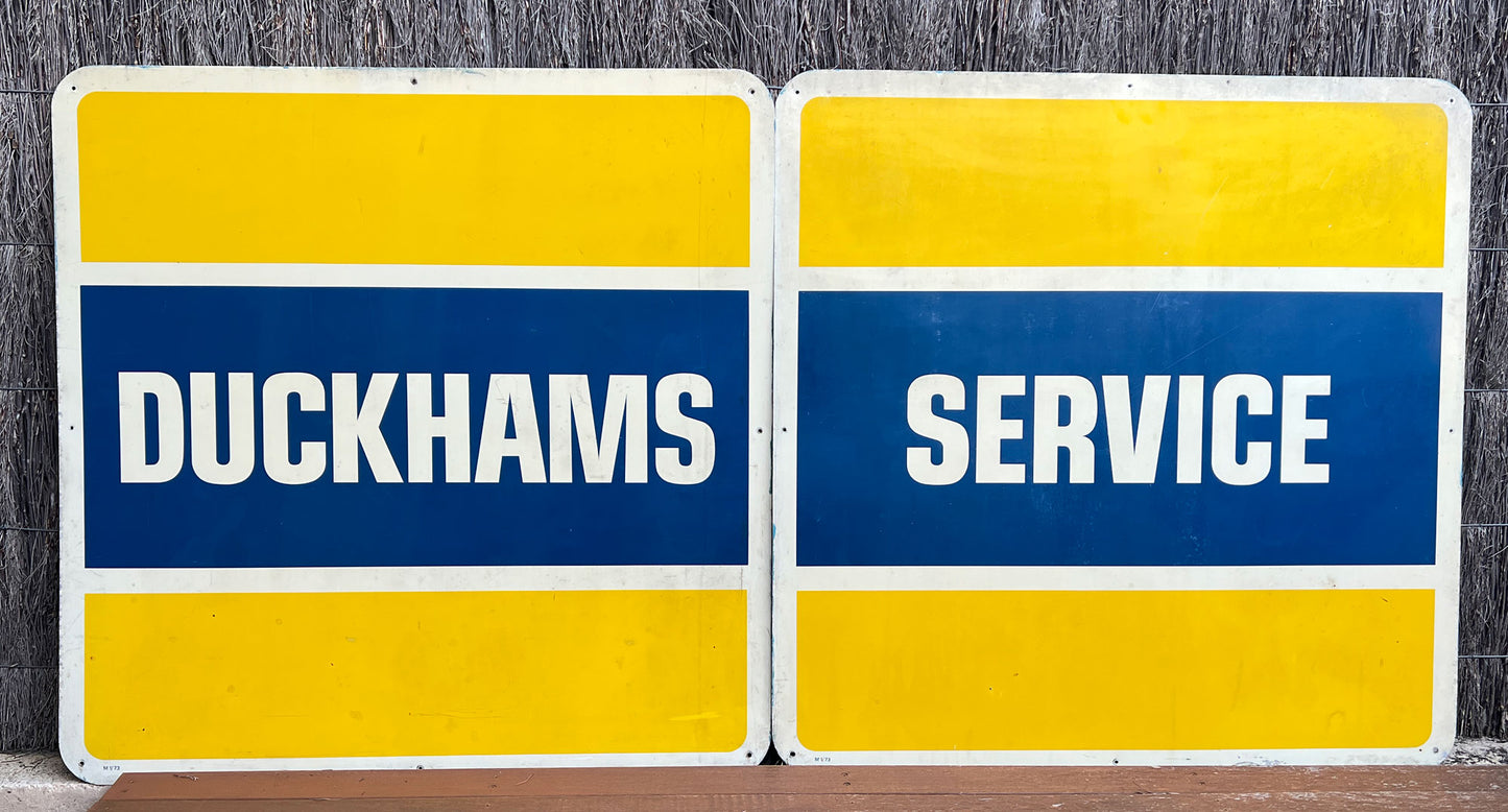 Duckhams Service Screenprinted Signs
