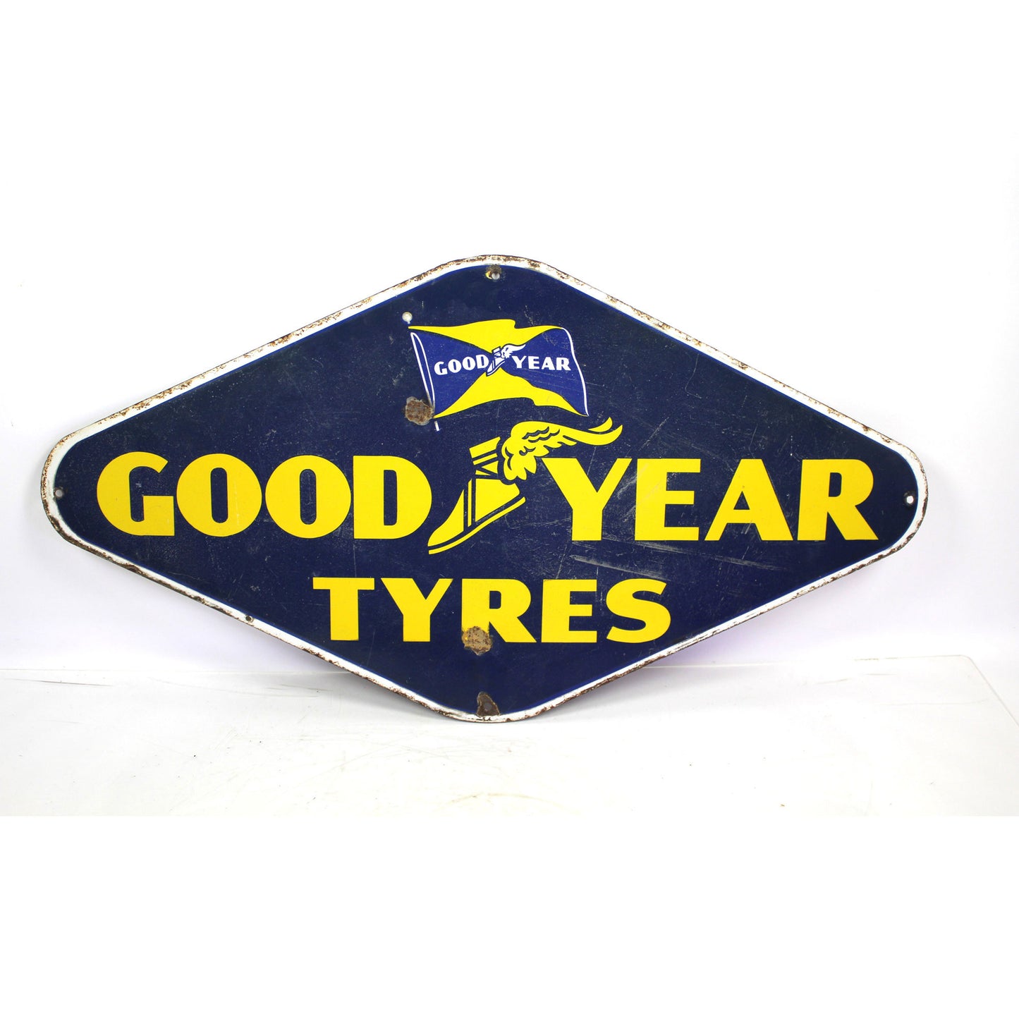 Good Year Tyres Enamel Sign 36" x 19"
