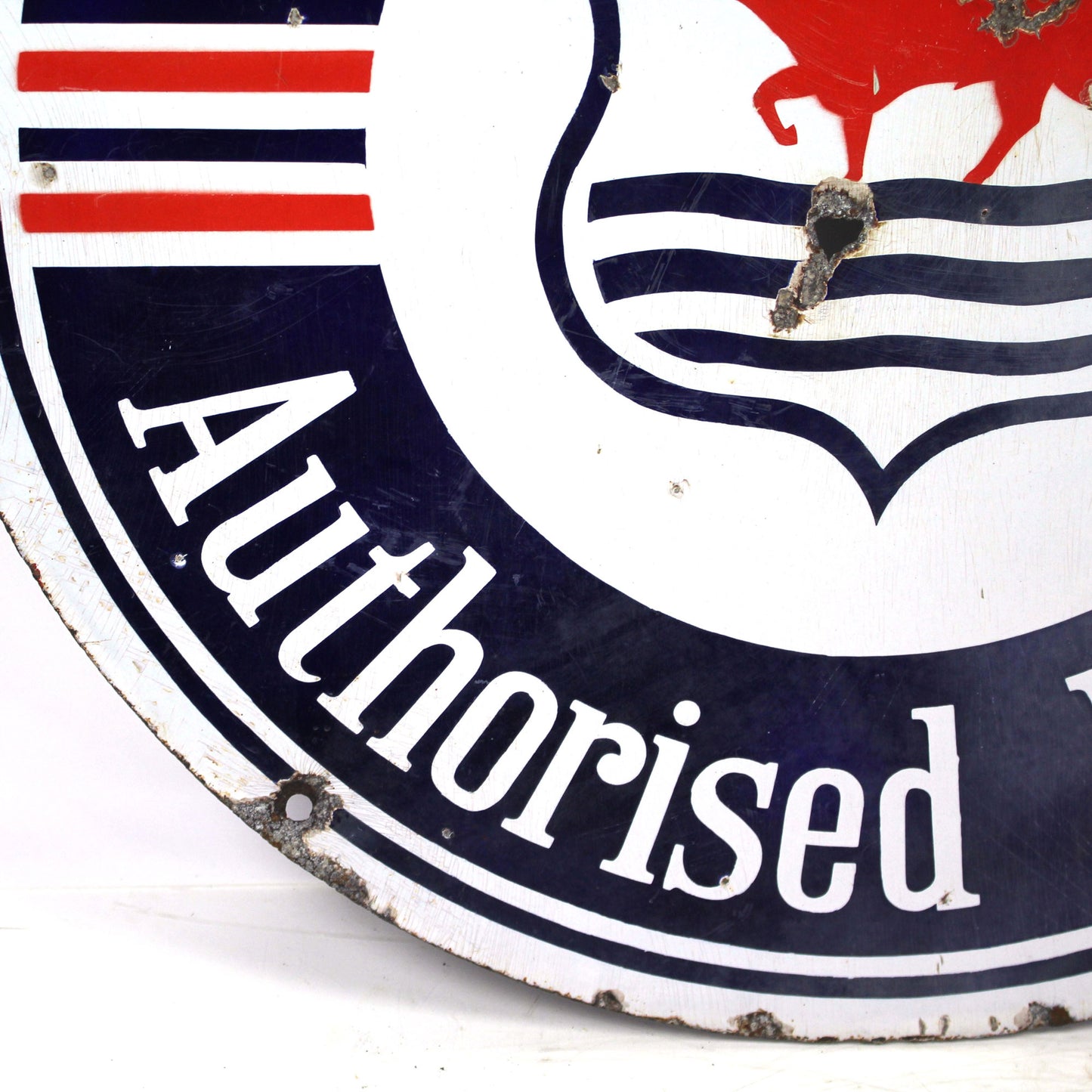 Morris Authorised Dealer Enamel Sign - Double Sided