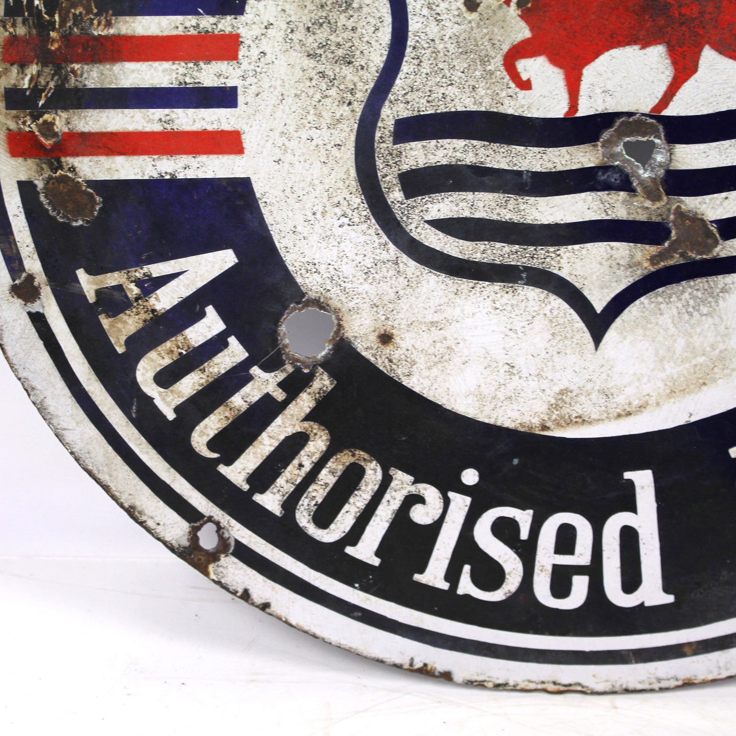 Morris Authorised Dealer Enamel Sign - Double Sided