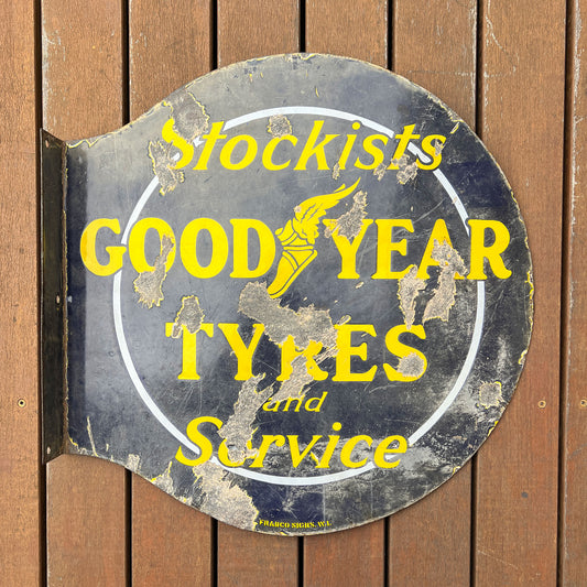 Good Year Tyres Stockists & Service Enamel Sign