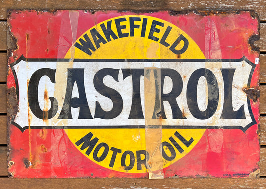 How to clean old enamel signs