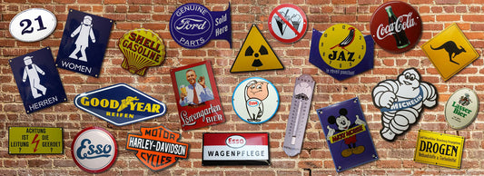 How to best avoid reproduction and fake enamel signs