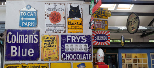 How to value antique enamel signs
