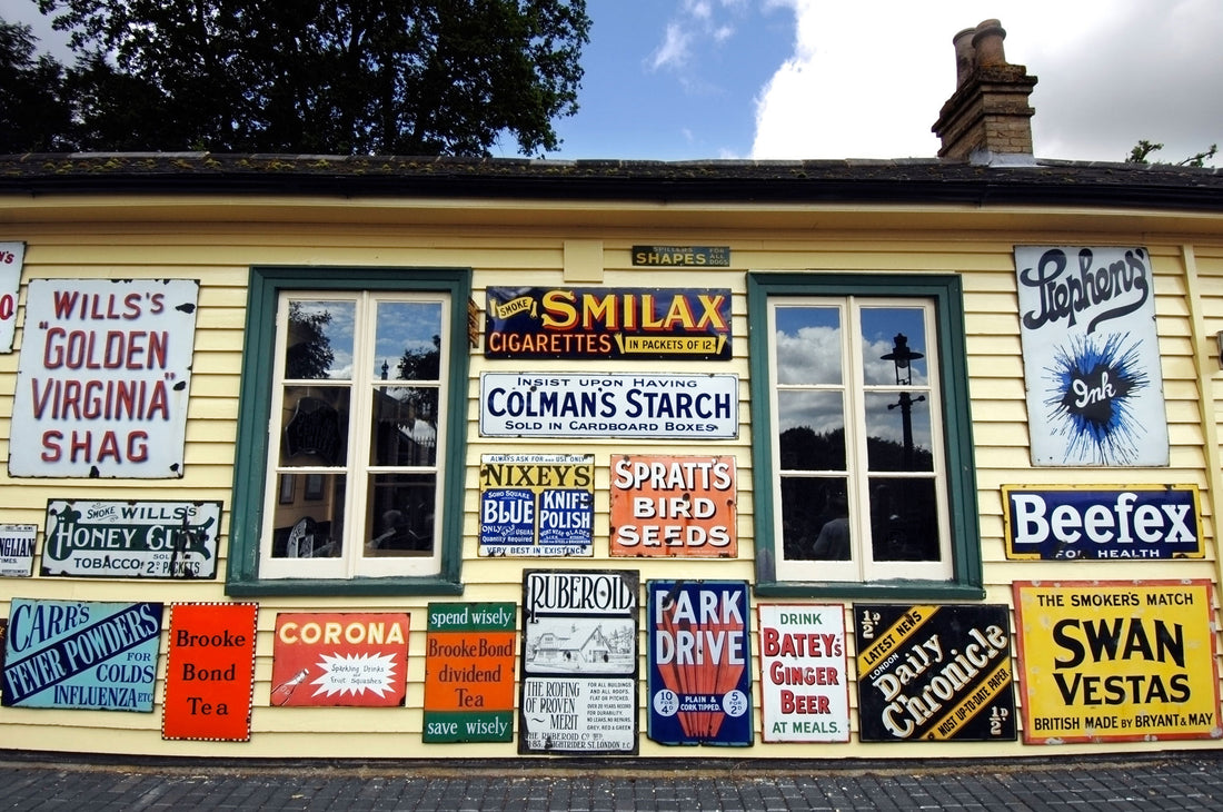 How to start collecting vintage enamel signs