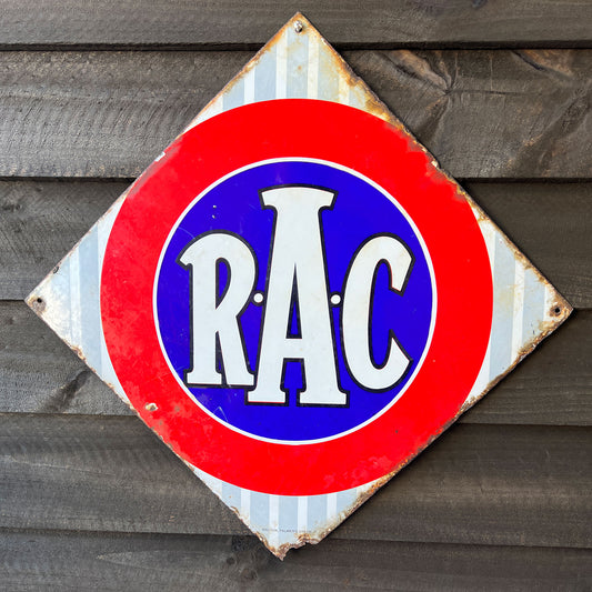 Early RAC Enamel Sign