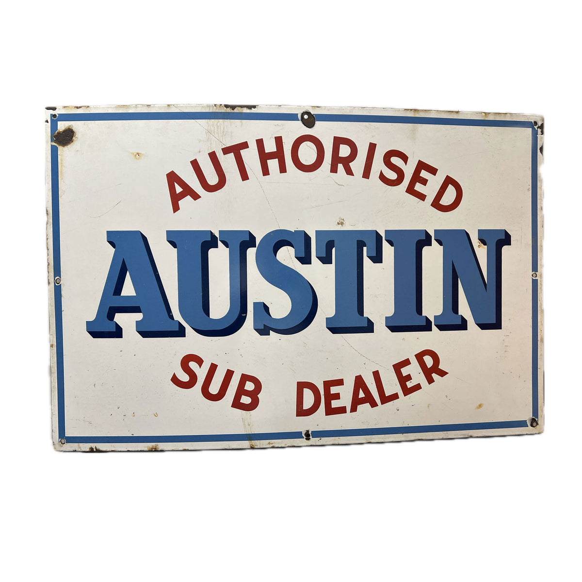 Authorised Austin Sub Dealer Enamel Sign – Antique Signs