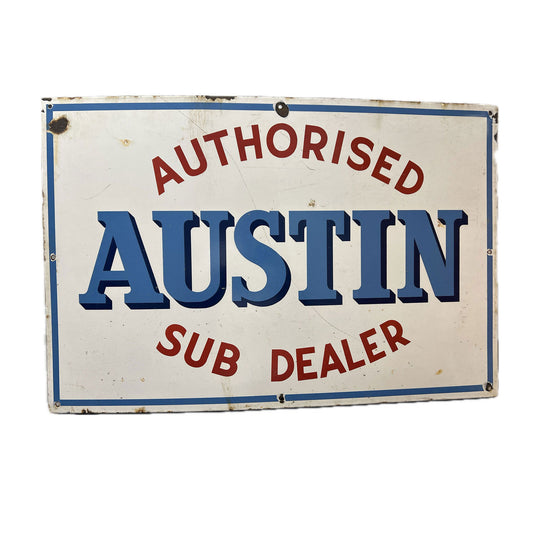 Authorised Austin Sub Dealer Enamel Sign