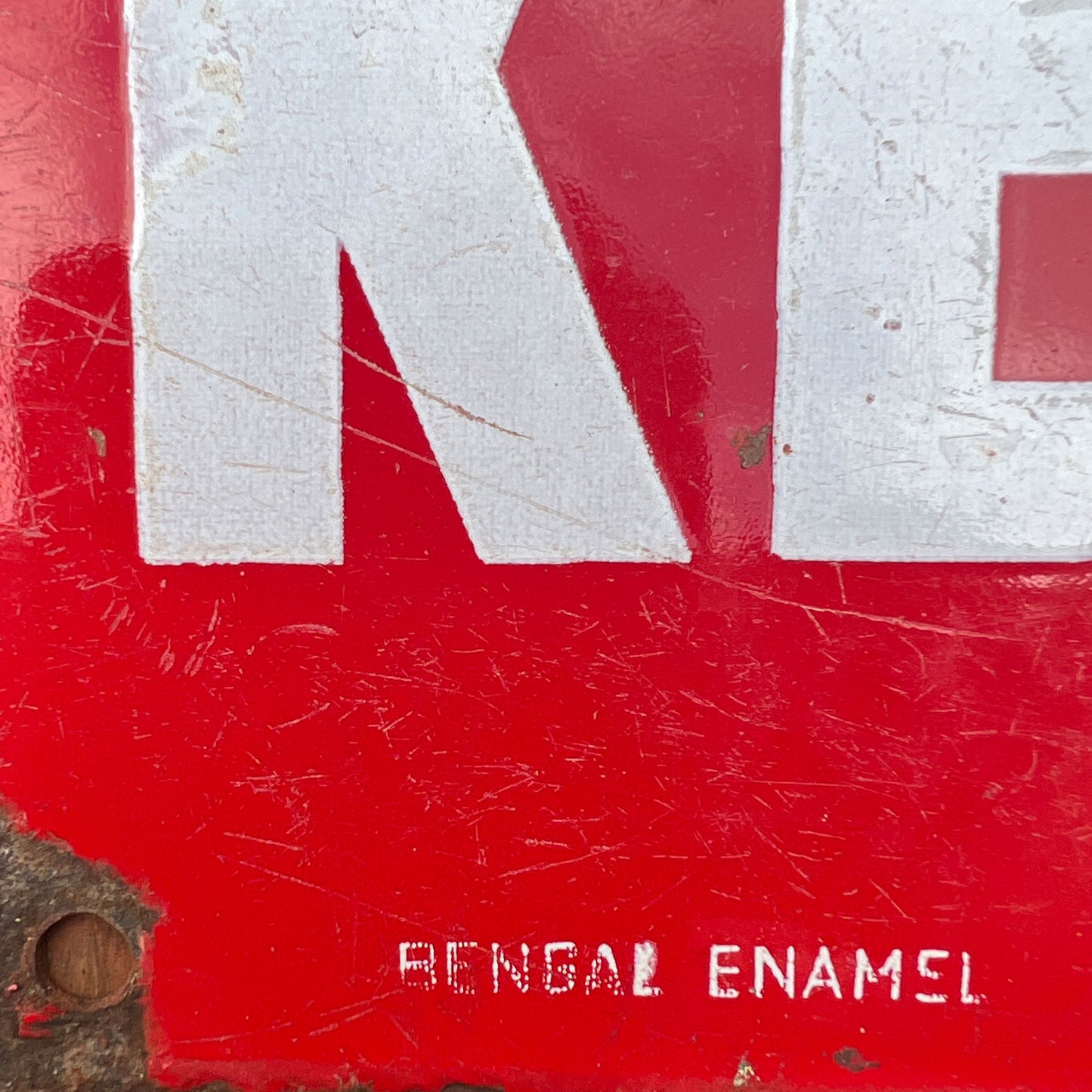 ESSO Elephant Kerosene Enamel Sign - Bengal Enamel