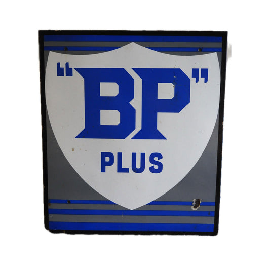 BP Plus Enamel Sign