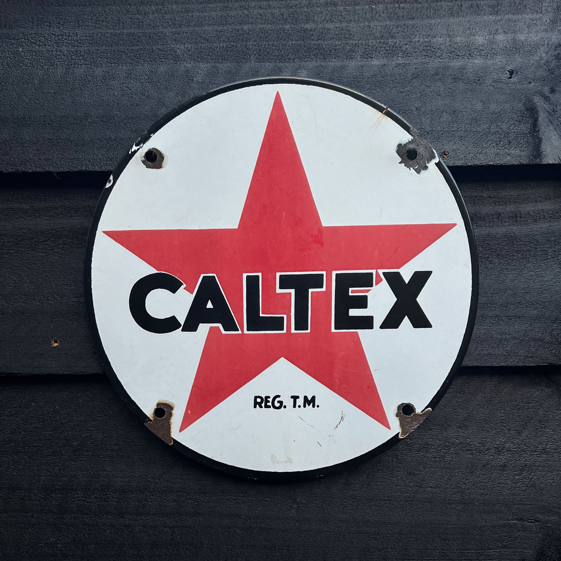 Caltex Bowser Enamel Sign – Antique Signs