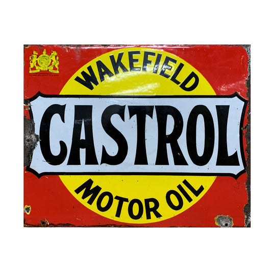 Wakefield Castrol Motor Oil Enamel Sign