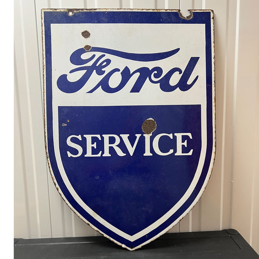 Ford Service Double Sided Enamel Sign