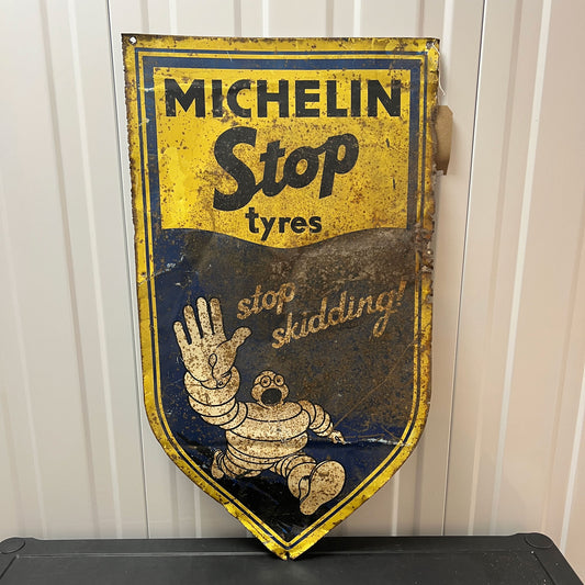 Michelin Stop Tyres Stop Skidding Tin Sign