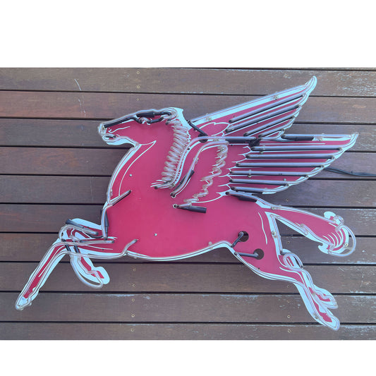 Neon Mobil Pegasus Sign