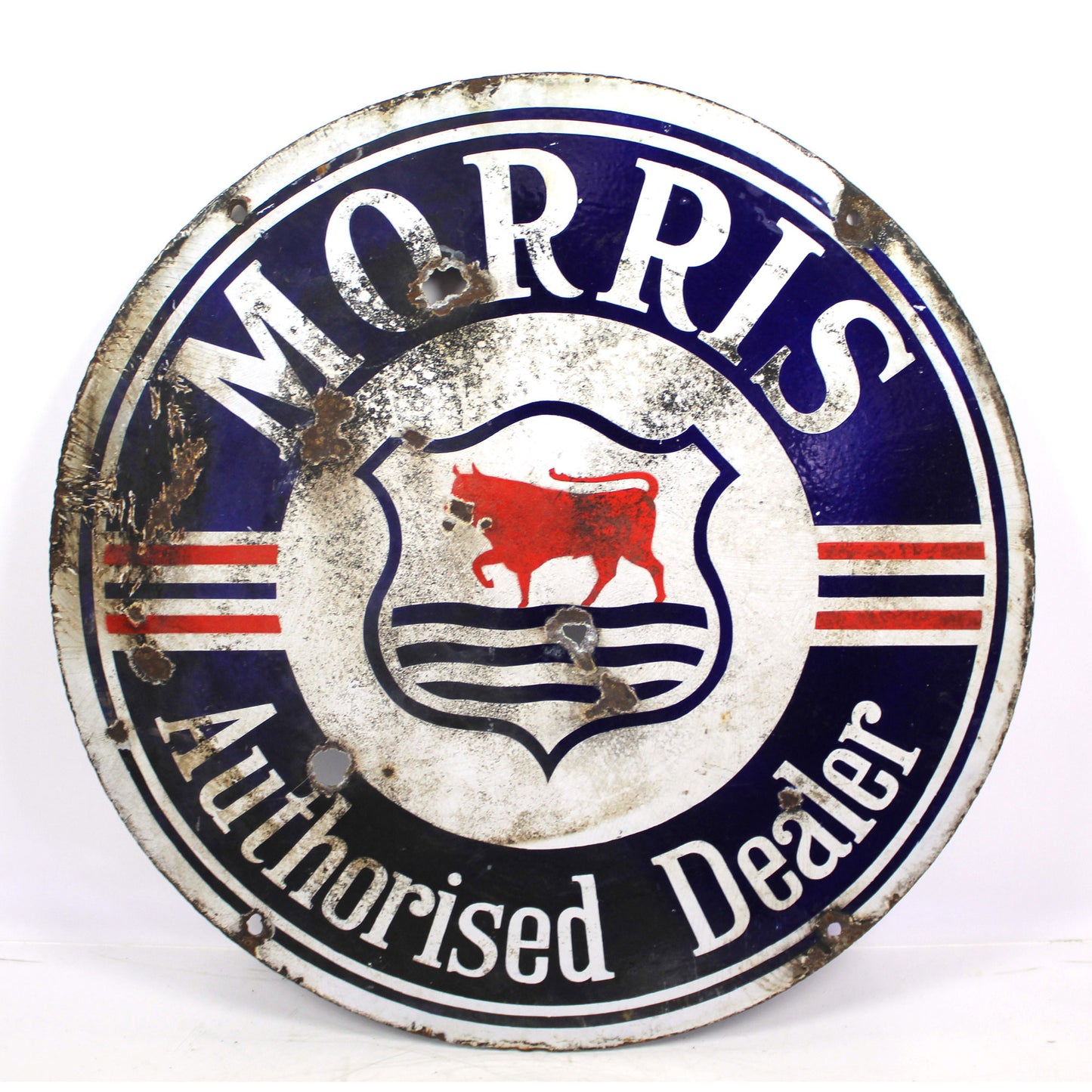 Morris Authorised Dealer Enamel Sign - Double Sided