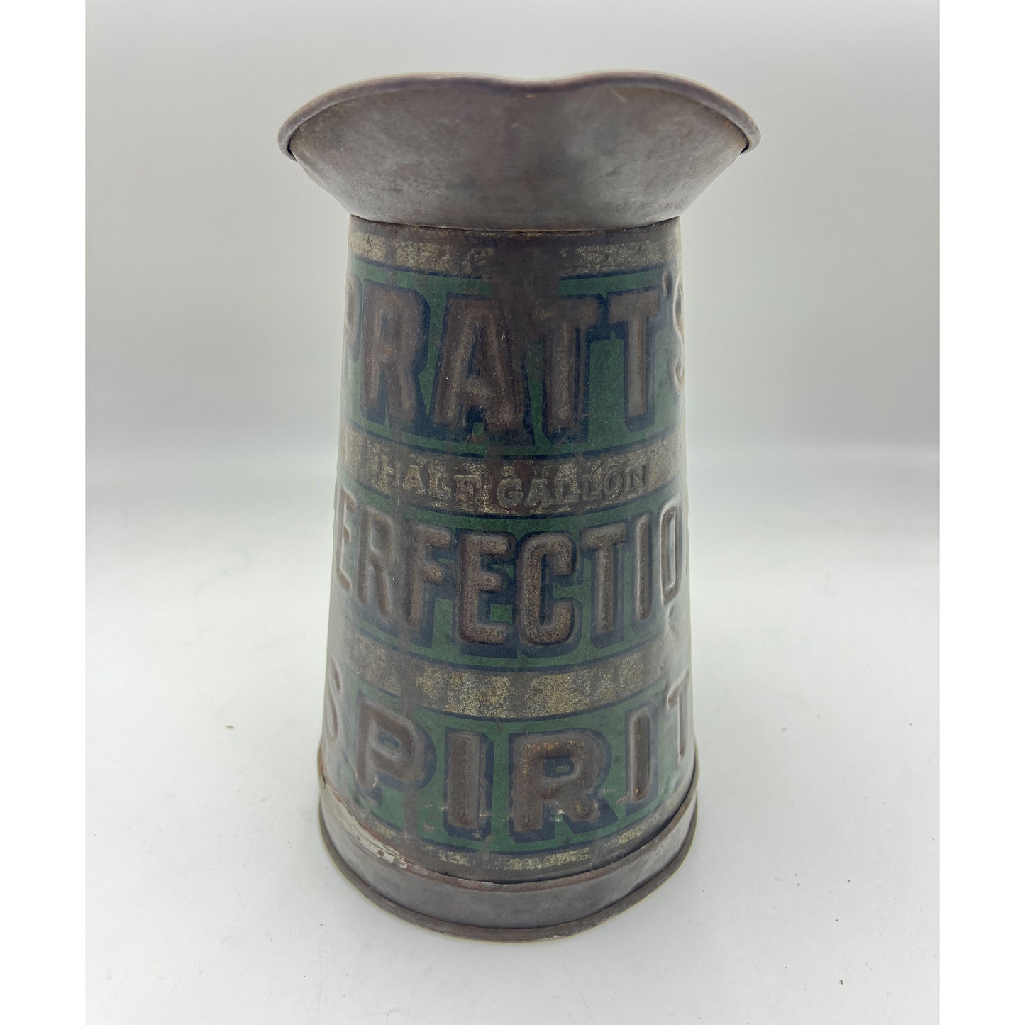 Pratt`s Perfection Spirit Half Gallon Oil Jug