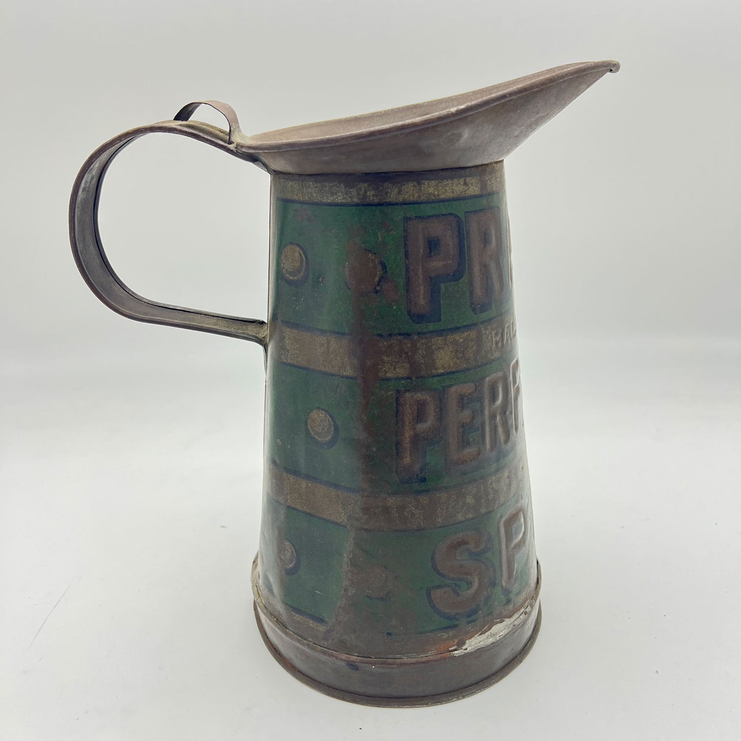 Pratt`s Perfection Spirit Half Gallon Oil Jug