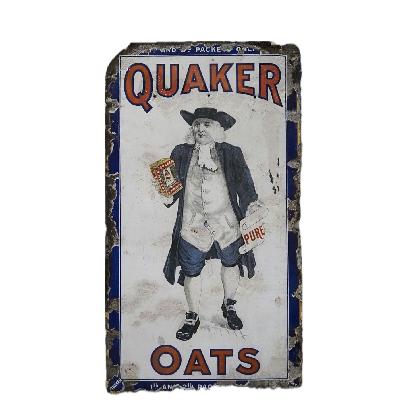 Quaker Oats Enamel Sign