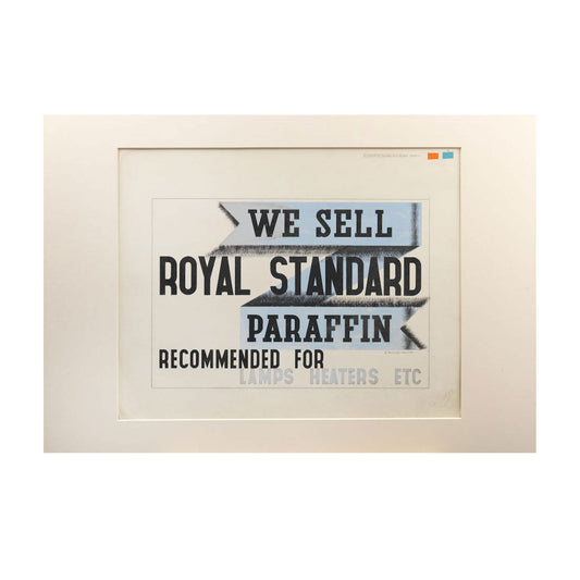 Original Poster Design for Royal Standard Parafin signed Edward McKnight Kauffer