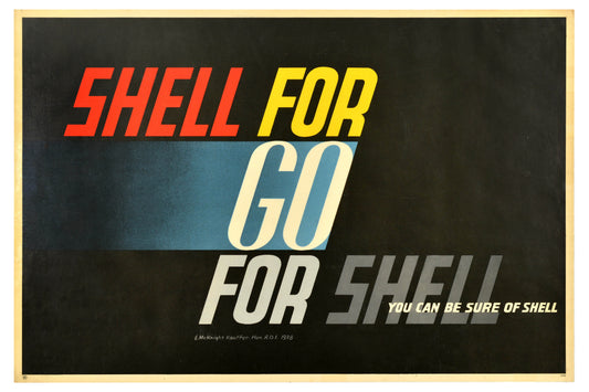 Shell For Go Poster by Edward McKnight Kauffer