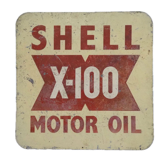 Shell X-100 Motor Oil Sign