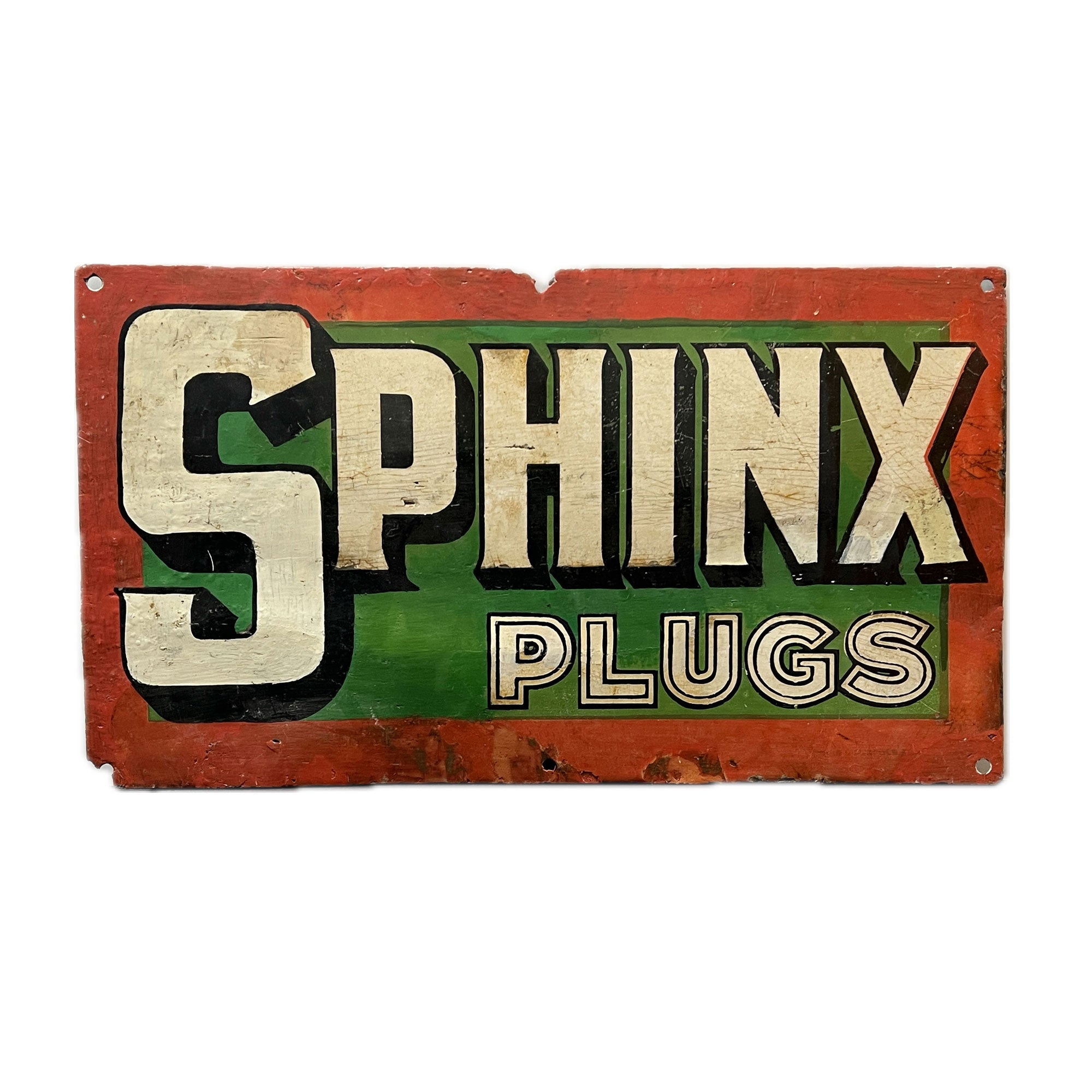 Sphinx Plugs Enamel Sign – Antique Signs