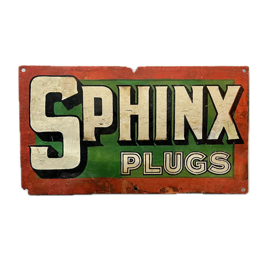 Sphinx Plugs Enamel Sign