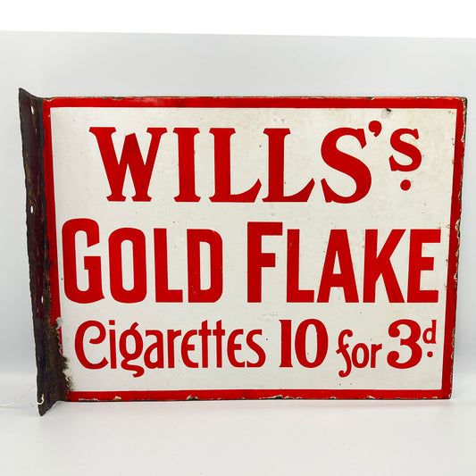 Will`s Gold Flake Cigarettes Capstan Navy Cut Enamel Sign